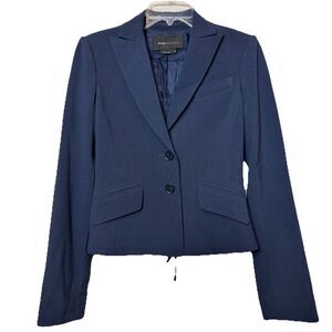 BCBG MaxAzria Navy Blue Suit Jacket Blazer Women’s Size XS Quiet Luxury